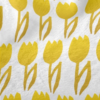 Golden Tulips Minky