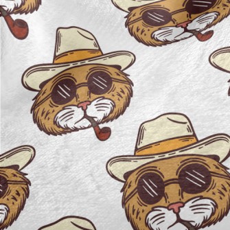 Cool Smoking Pipe Cat Minky