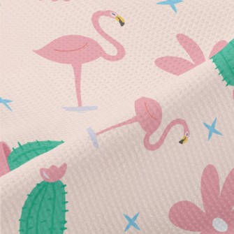 Flamingo Cactus Piqué