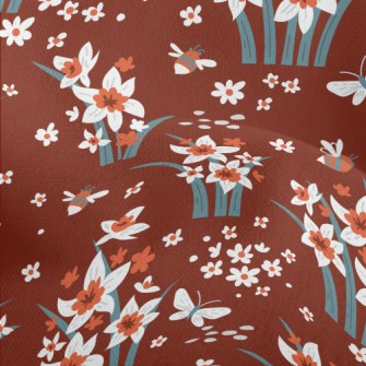 Bright Daffodils Lightweight Performance Linen