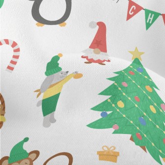 Christmas Animal Party Lightweight Performance Linen