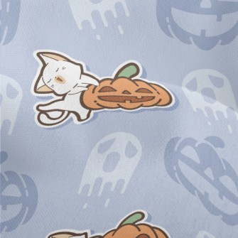 Laughing Pumpkin And Cat Lightweight Performance Linen