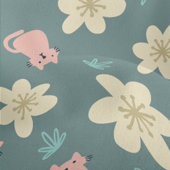 Kitten Little Flower Lightweight Performance Linen