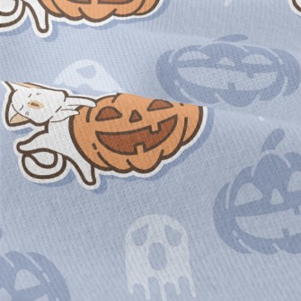Laughing Pumpkin And Cat Modern Jersey