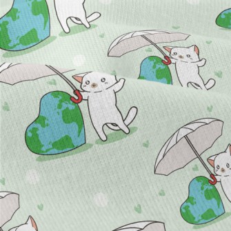Cats Love The Earth Modern Jersey