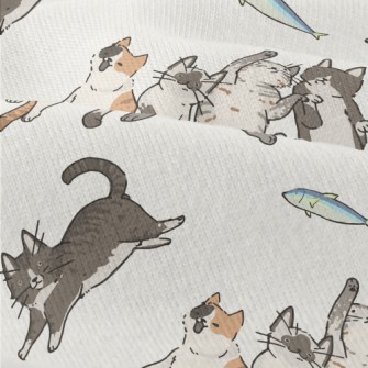 Snatch The Little Fish Cat Modern Jersey