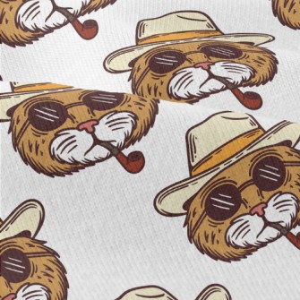 Cool Smoking Pipe Cat Modern Jersey