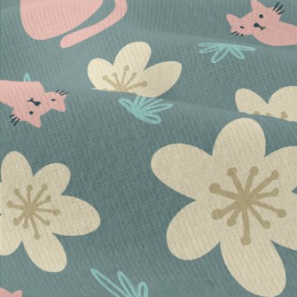 Kitten Little Flower Modern Jersey