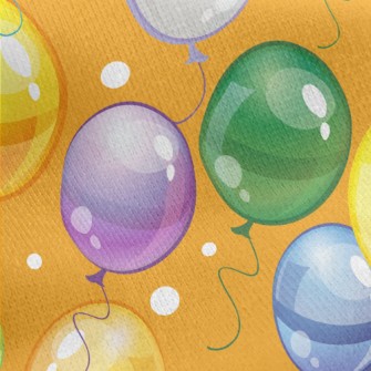 Colorful Oval Balloon Jersey Backed Fleece