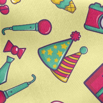 Clown Birthday Party Jersey Backed Fleece