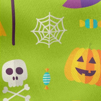 Happy Halloween Jersey Backed Fleece