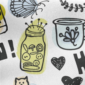 Mini Cup Kitten Jersey Backed Fleece