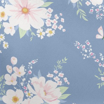 Pink Retro Flowers Pongee