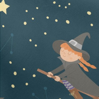 Full Moon Witch Owl Pongee
