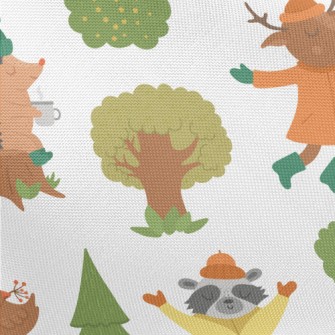 Small Animals Playing In The F Pongee