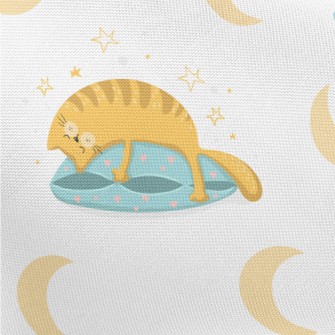 Lazy Sleeping Cat Pongee