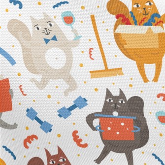 Cat’s Home Life Pongee