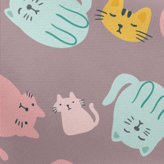 Cute Cat Family Pongee