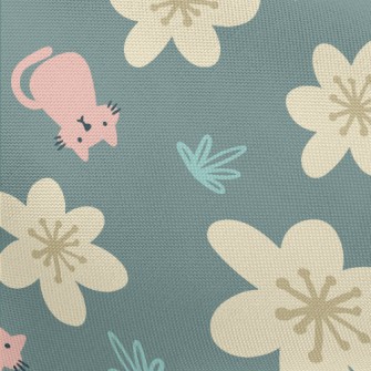 Kitten Little Flower Pongee