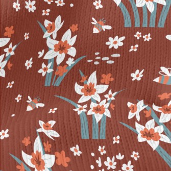 Bright Daffodils Stretch Jersey