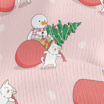 Cat Carries Gifts Stretch Jersey