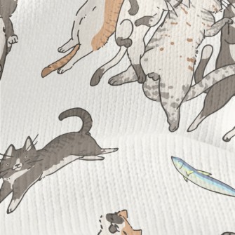 Snatch The Little Fish Cat Stretch Jersey