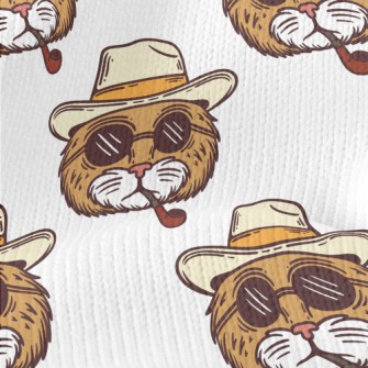 Cool Smoking Pipe Cat Stretch Jersey