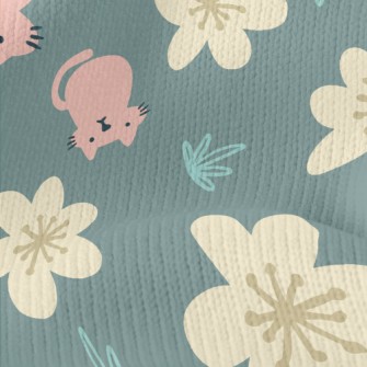 Kitten Little Flower Stretch Jersey