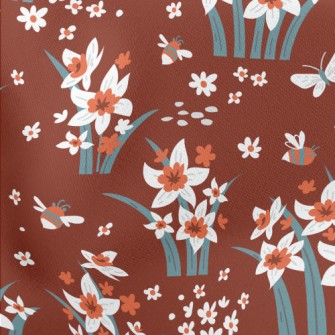 Bright Daffodils Lightweight Cotton Poplin