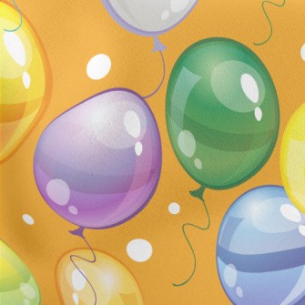 Colorful Oval Balloon Lightweight Cotton Poplin