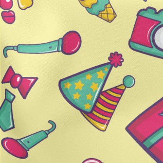 Clown Birthday Party Lightweight Cotton Poplin
