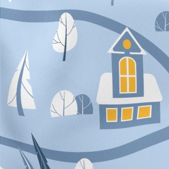 European Country House Lightweight Cotton Poplin
