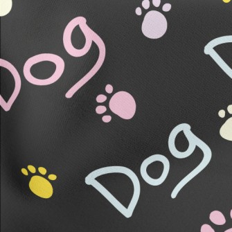 Fluorescent Dog In English Lightweight Cotton Poplin