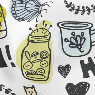 Mini Cup Kitten Lightweight Cotton Poplin