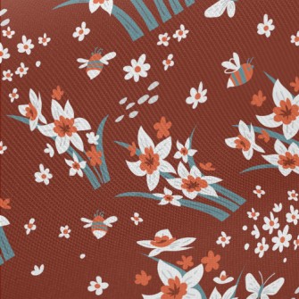 Bright Daffodils Midweight Cotton Poplin