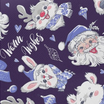 Happy Santa Claus Midweight Cotton Poplin