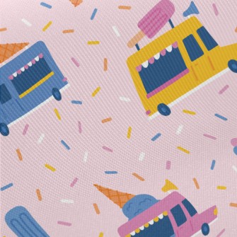 Ice Cream Truck Midweight Cotton Poplin