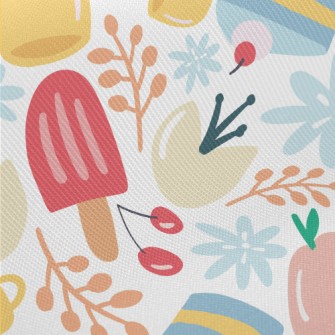 Garden Picnic Popsicles Midweight Cotton Poplin