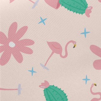 Flamingo Cactus Midweight Cotton Poplin