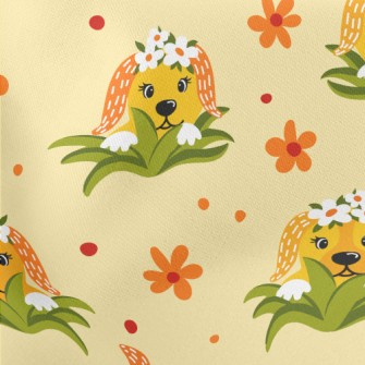 Shy Flower Dog Stretch Ponte