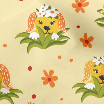 Shy Flower Dog Micro Fleece