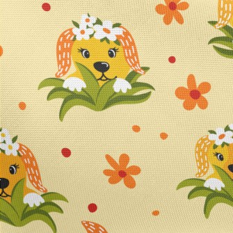 Shy Flower Dog Pongee