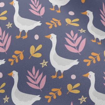 Slow Walking White Goose Chiffon