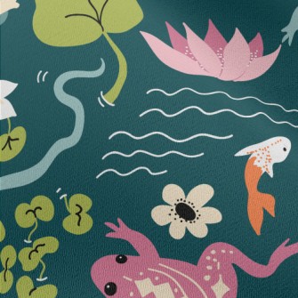 Colorful Spotted Frog Chiffon