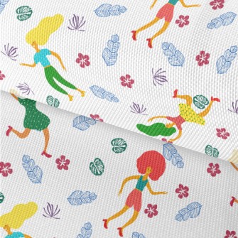 Lively Dancing People Waterproof Oxford