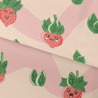 Strawberry With Different Expr Waterproof Oxford