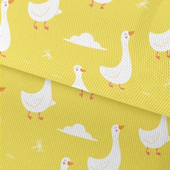 Smiling White Goose Waterproof Oxford