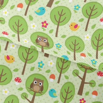 Owl On A Tree Waterproof Oxford