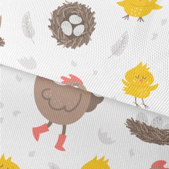 Rooster And Chicken Family Waterproof Oxford