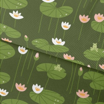 Lotus Flowers And Leaves Waterproof Oxford